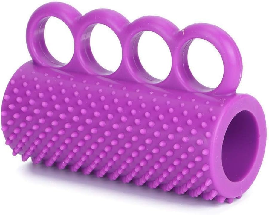 Fingertrainer für Schlaganfall, Hemiplegie, Rehabilitation – Lila Griffball für verbesserte Muskelkr