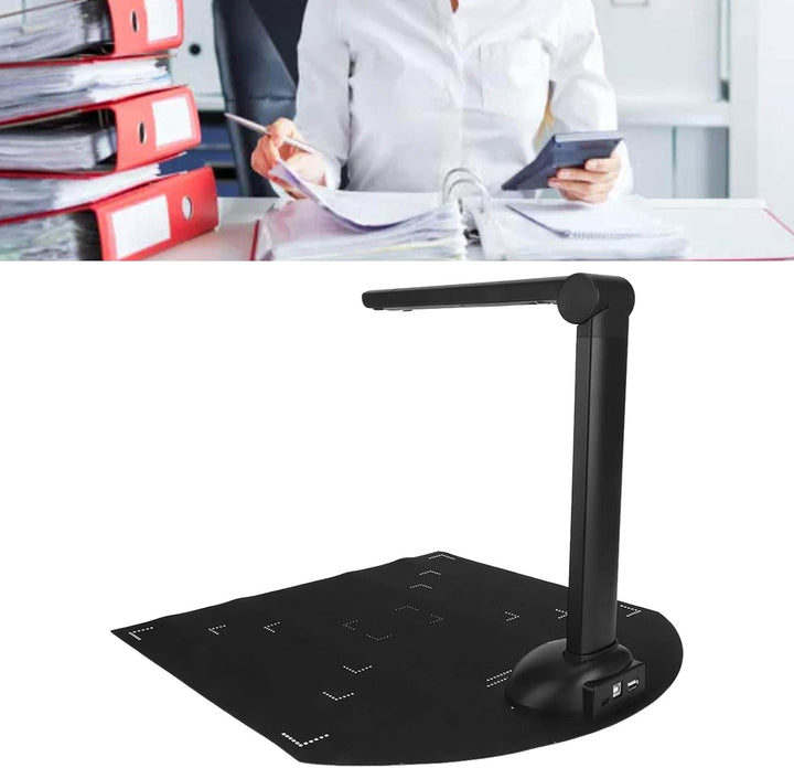 Dokumentenkamera-Scanner, Tragbarer 5 MP 2592 X 1944 USB-Buchscanner mit LED-Licht, OCR-Technologie,