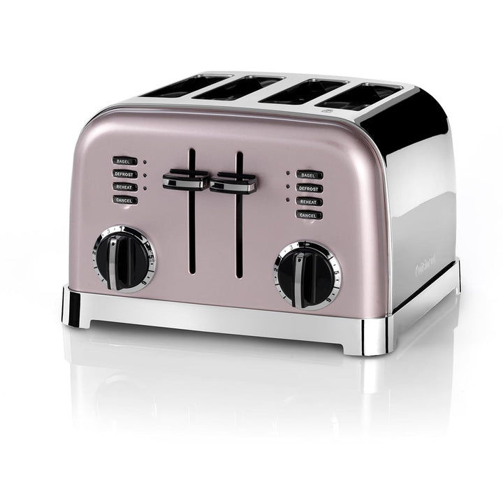 Cuisinart CPT180PIE Style Collection 4-Schlitz-Toaster, Edelstahl, Vintage Rosa Pink, Pink