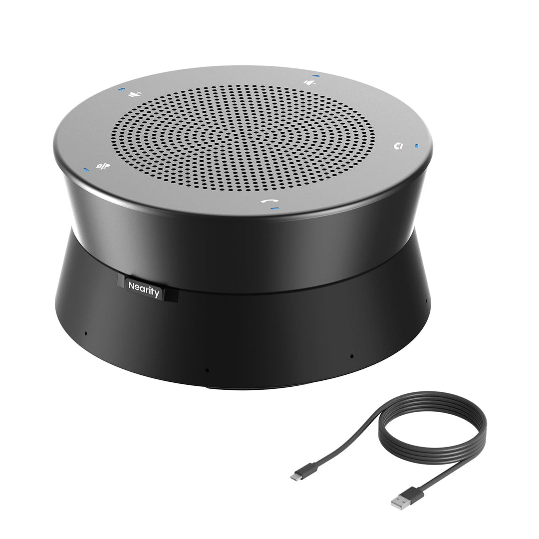 NEARITY A11 Konferenzlautsprecher, 4 Mikrofonen USB Freisprecheinrichtung AI Noise Cancelling 13ft A