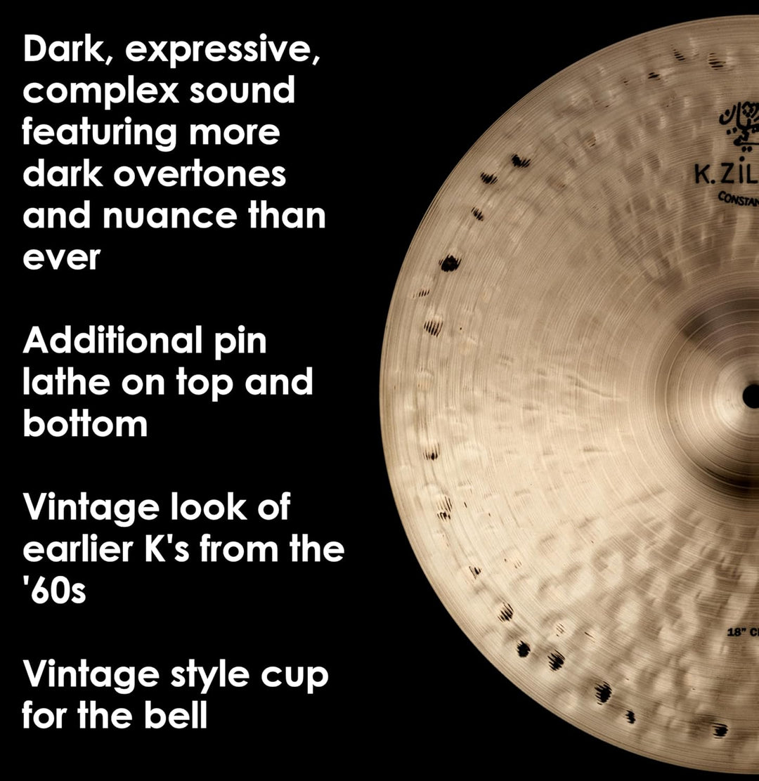 Zildjian K Constantinople Series - 18" Crash Cymbal 18 Zoll, 18 Zoll