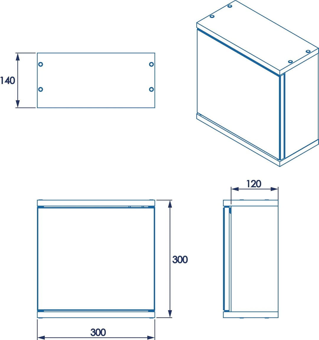Croydex Spiegelschrank mit 1 Tür, MDF, FSC-zertifiziert, weiss, Weiss