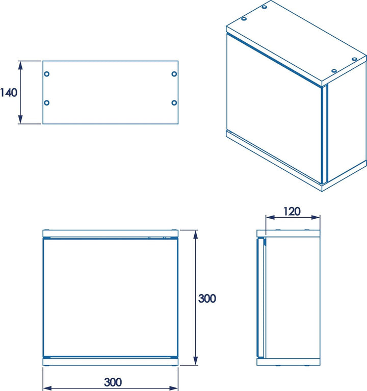 Croydex Spiegelschrank mit 1 Tür, MDF, FSC-zertifiziert, weiss, Weiss