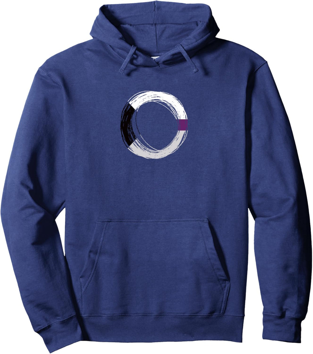 Scribble Circle Pride Flag Colors | Demisexual Pullover Hoodie