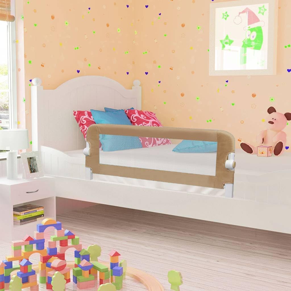 vidaXL Bettschutzgitter Bettgitter Kinderbettgitter Babybettgitter Rausfallschutz Kinder Baby Kleink