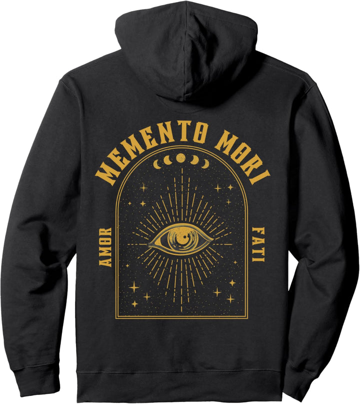 Aurelius Stoic Philosophie lateinisches Zitat Memento Mori Tarot Pullover Hoodie