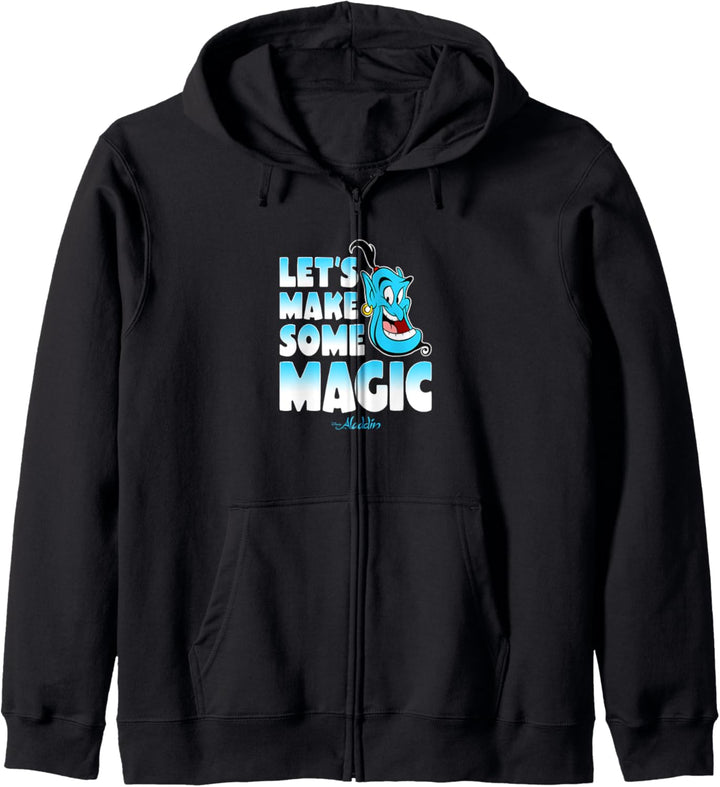 Disney Aladdin Genie Let's Make Some Magic Gradient Text Kapuzenjacke