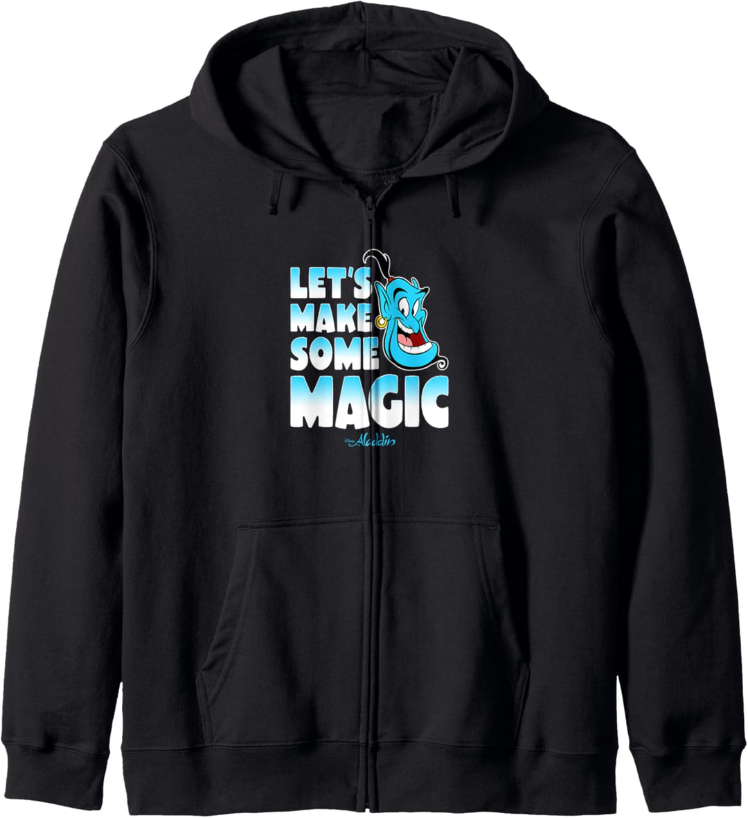 Disney Aladdin Genie Let's Make Some Magic Gradient Text Kapuzenjacke