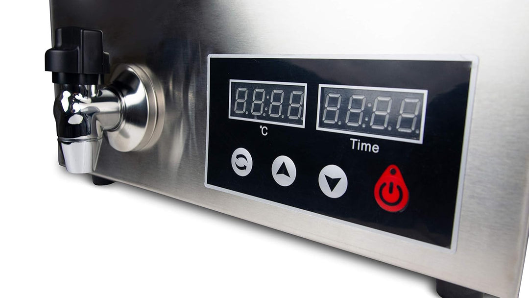 SARO Sous-Vide Garer – 11–22 L – Für 1/1 GN – Umwälzpumpe & Ablasshahn – Digitaldisplay – Temperatur