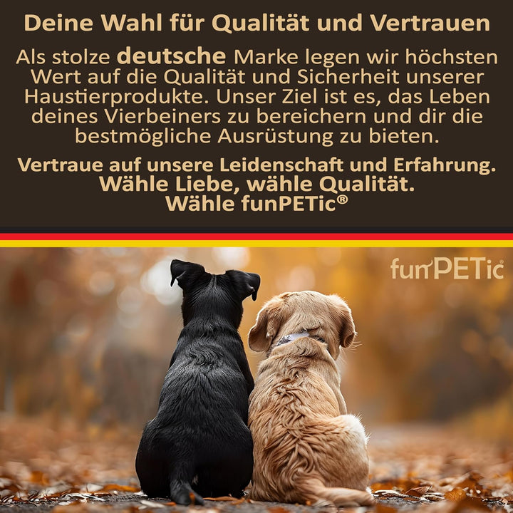 funPETic Hundegeschirr 2022 - Anti-Zug Geschirr, reflektierend, gepolstert und atmungsaktiv - Brustg