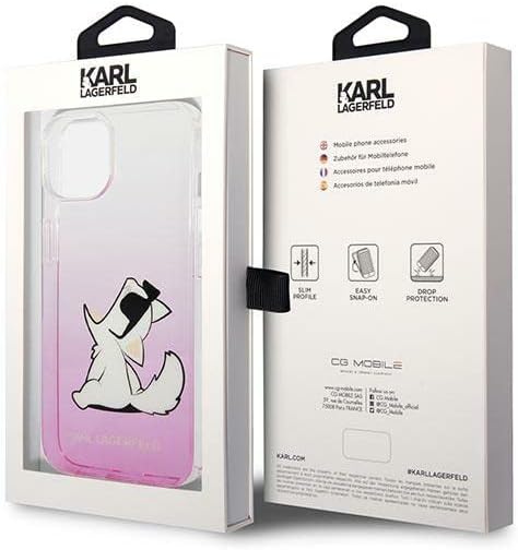 Karl Lagerfeld KLHCP14MCFNRCPI hülle für iPhone 14 Plus 6,7" hardcase rosa/pink Choupette Fun