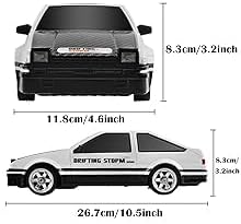 Ferngesteuertes Drift Auto 30 km/h 1/16 4WD 2.4G Hohe Geschwindigkeit Rennauto 2 Modalità mit Pneuma