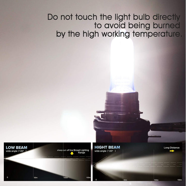 TECTICO H15 Halogen Birne 12V 15/55W Warmweiss +130% Ultra Heller Tagfahrlicht Fernlicht Abblendlich