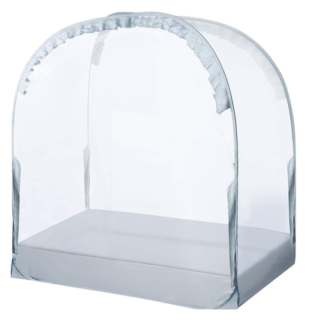 Kinderbett-Abdeckung, atmungsaktiv, Netzstoff, 70 x 130 x 140 cm, Bezaubernder Schlafschutz, Pop-Up-