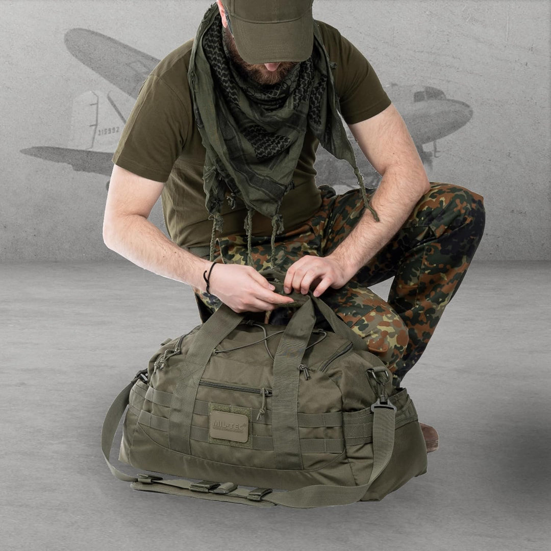 Mil-Tec Combat Fliegertasche Einheitsgrösse Schwarz, Einheitsgrösse Schwarz