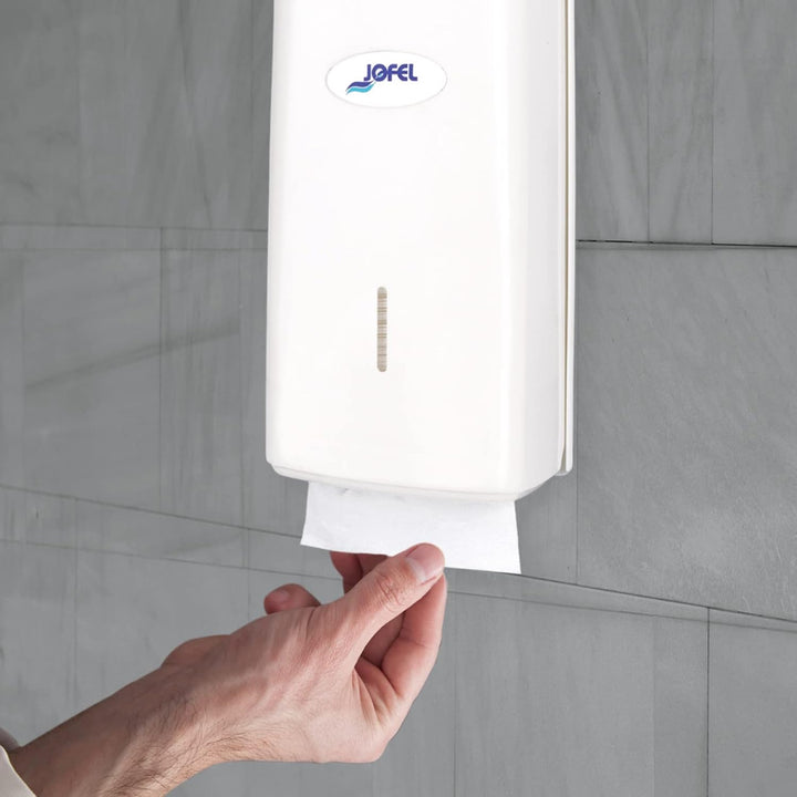 Jofel Hexotol AF50000 Spender für Toilettenpapier, Kunststoff, weiss, weiss, 28,7x14x28.7 cm, 28,7x1