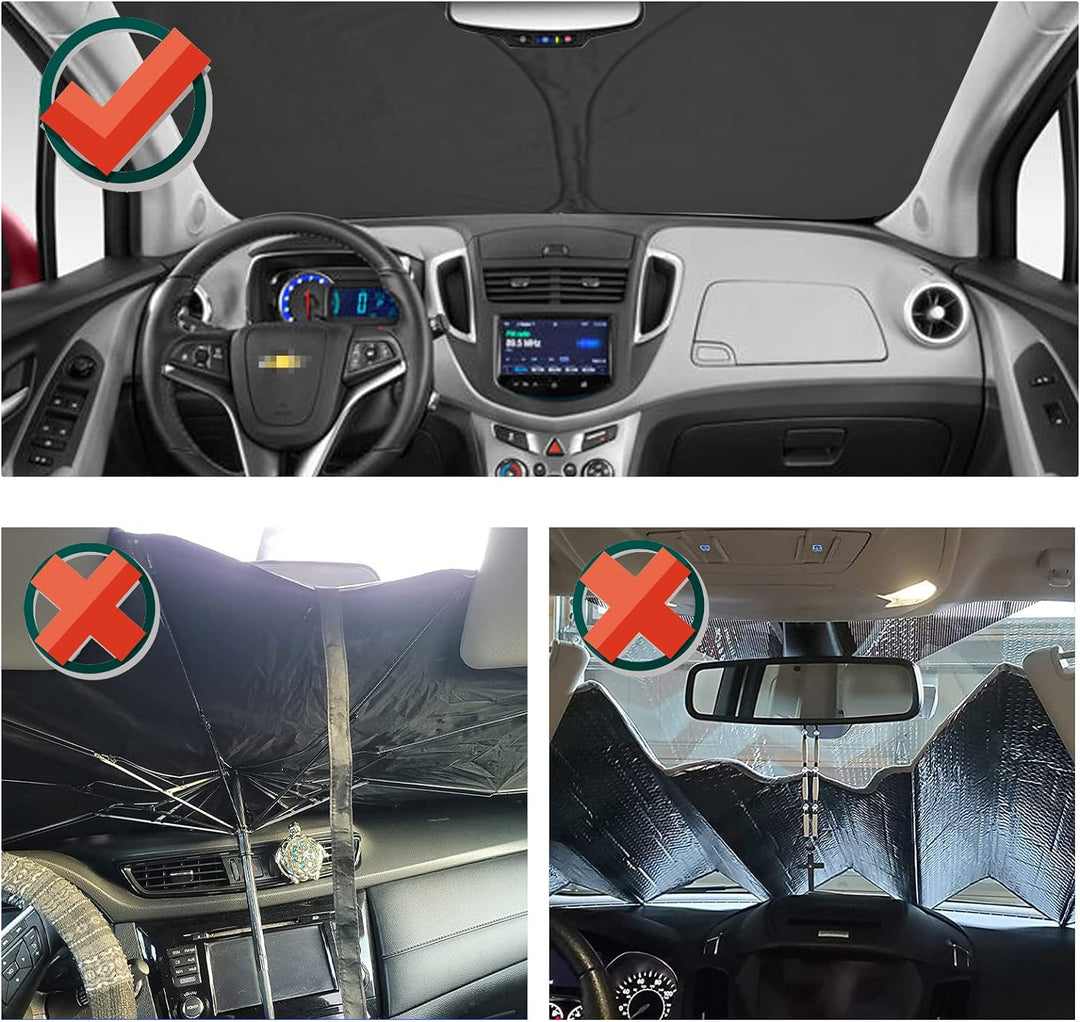 YEE PIN Sonnenschirm Auto kompatibel mit Hyundai Ioniq 5 2022，Faltbare Auto Sonnenschutz Frontscheib