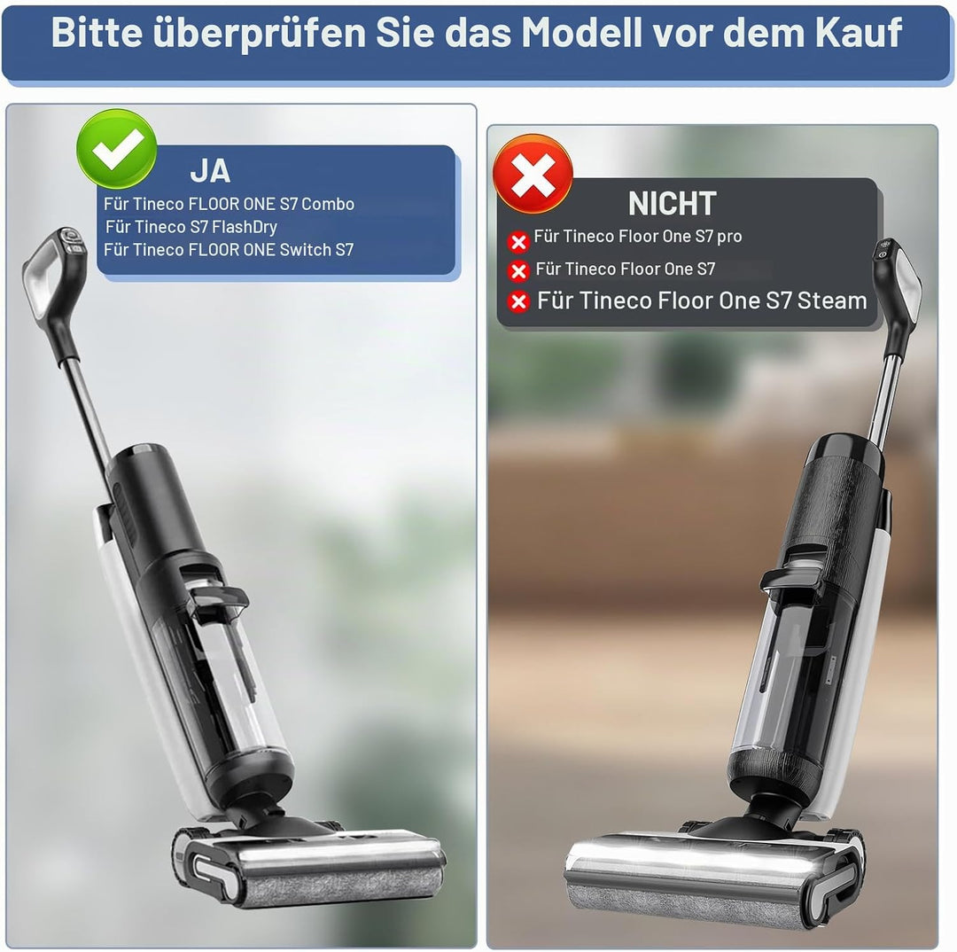Bürstenrolle Filter Ersatzteile für Tineco FLOOR ONE S7 Combo / S7 FlashDry/Switch S7 Nass Trockensa