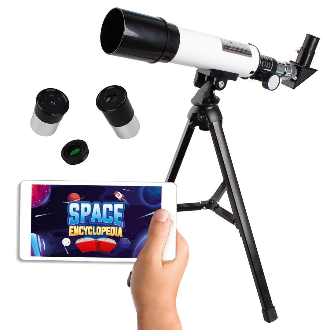 Big Minds - Teleskop Kinder mit Lern-APP| Fernrohr Kinder | Kinder Telescope Astronomy und Terrestri