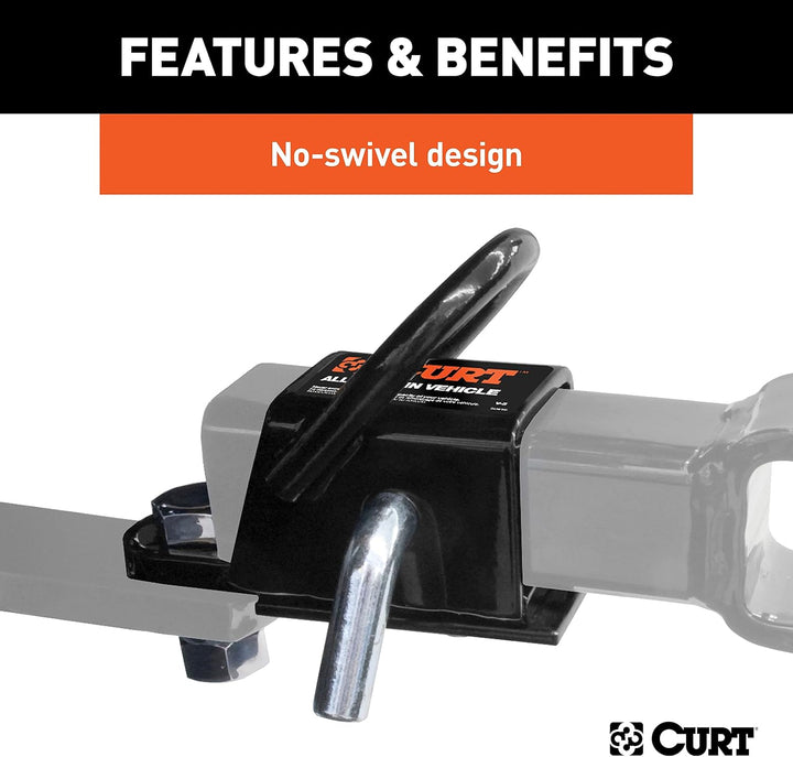 CURT 45006 Bolt-On 2 Zoll ATV, UTV Anhängerkupplung Empfänger Adapter