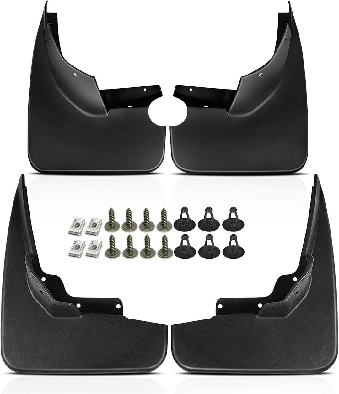 Frankberg 4X Spritzschutz Schmutzfänger Vorne Hinten Link Rechts Kompatibel mit M-Klasse W164 ML300