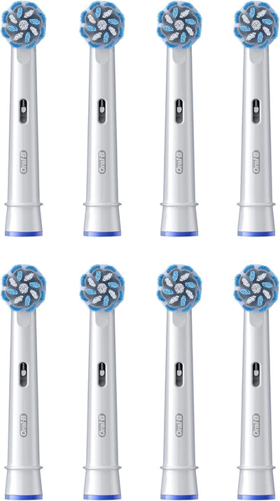 Oral-B Pro Sensitive Clean Aufsteckbürsten für elektrische Zahnbürste, 8 Stück, sanfte Zahnreinigung