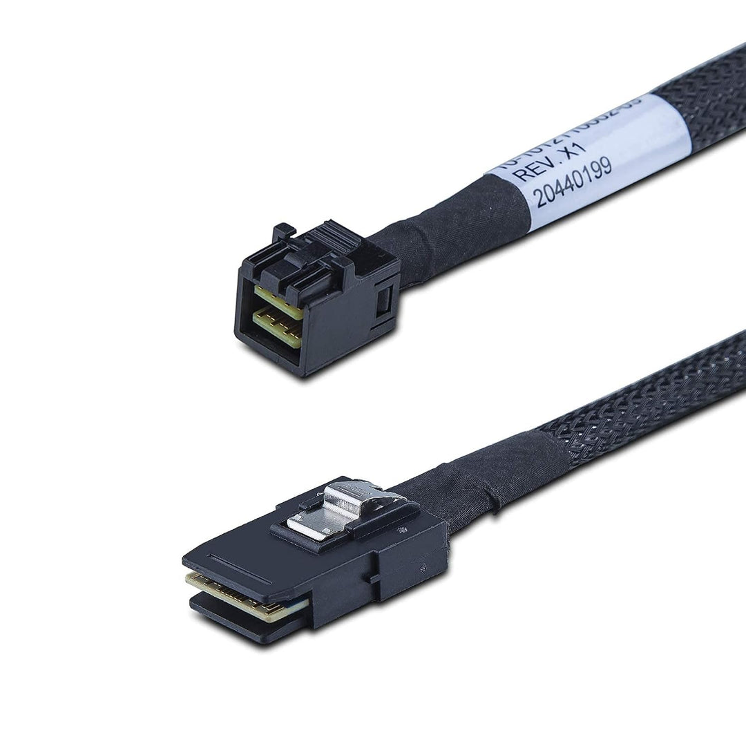 SFF-8643 to SFF-8087 Internal Mini SAS HD Cable, Compatible with Raid Controller Hard Drive, 100-Ohm