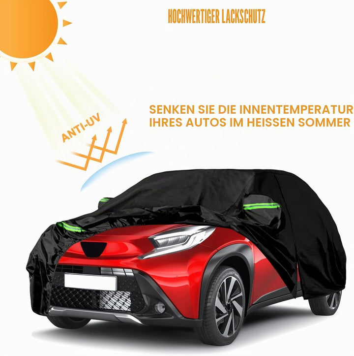 Autoabdeckung Wasserdicht Passend für Toyota Aygo X 2022-2024, Atmungsaktiv Vollgarage Autoplane für