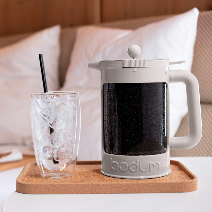 Bodum k11683 – 913 Bean Kaffeebereiter Eiskaffee Kunststoff weiss 12,5 x 20 x 22,7 cm 1,5 l, Weiss