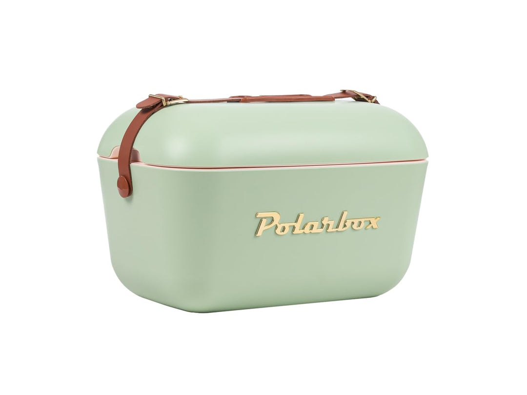 Kreher® Kühlbox Passive Kühlbox Kühltaschen Polar in Retro Vintage Design aus Kunststoff mit polysty