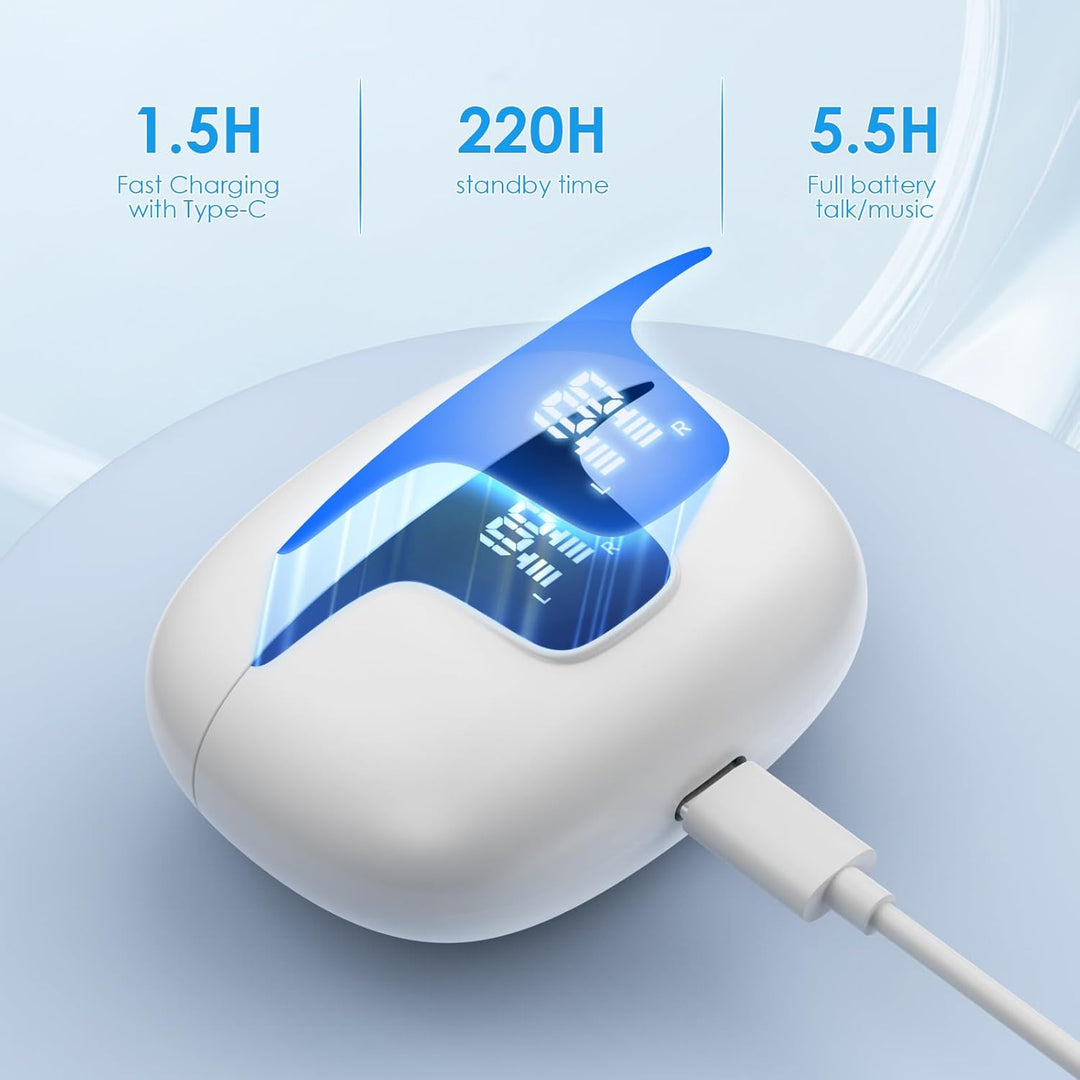 Gueray AI Kopfhörer Übersetzer Übersetzungskopfhörer Echtzeit mit App, Bluetooth 5.4 Kopfhörer Im Oh