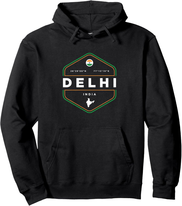 Delhi India Pullover Hoodie