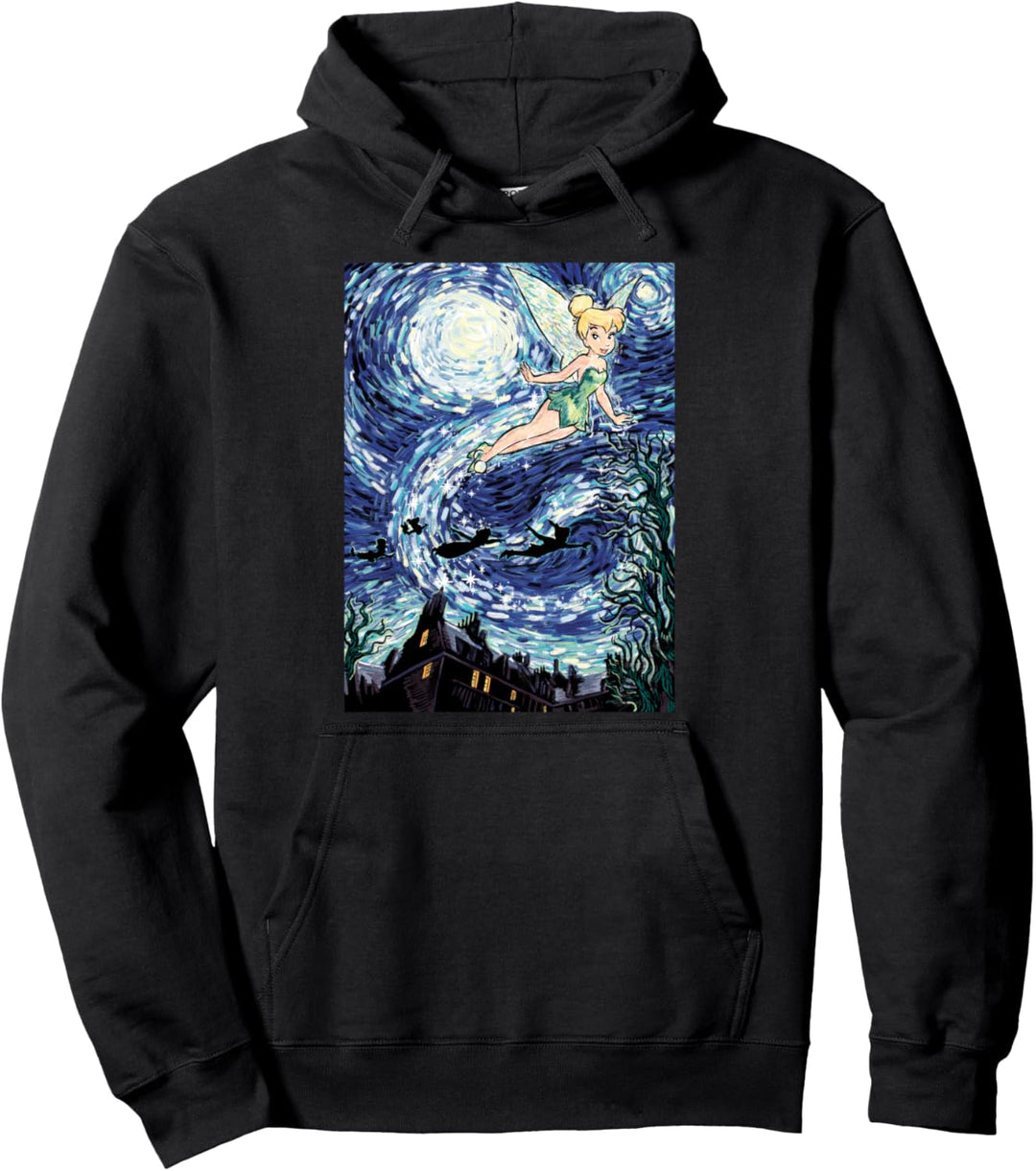 Disney Peter Pan Tinker Bell Starry Night Portrait Pullover Hoodie