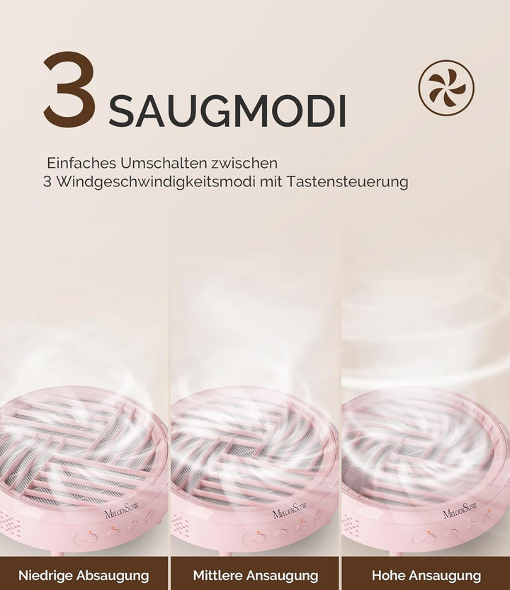 MelodySusie Staubabsaugung für Nägel, HPro Kompaktes Vakuum Professionell Nagelstaubsauger mit Filte