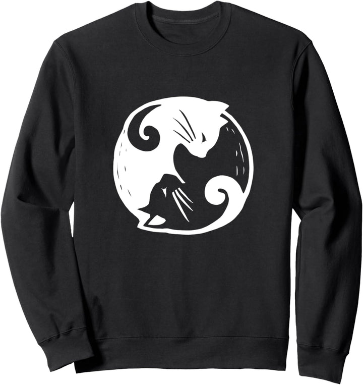 Yin Und Yang Zeichen Symbol Katze Kater Geschenk Sweatshirt