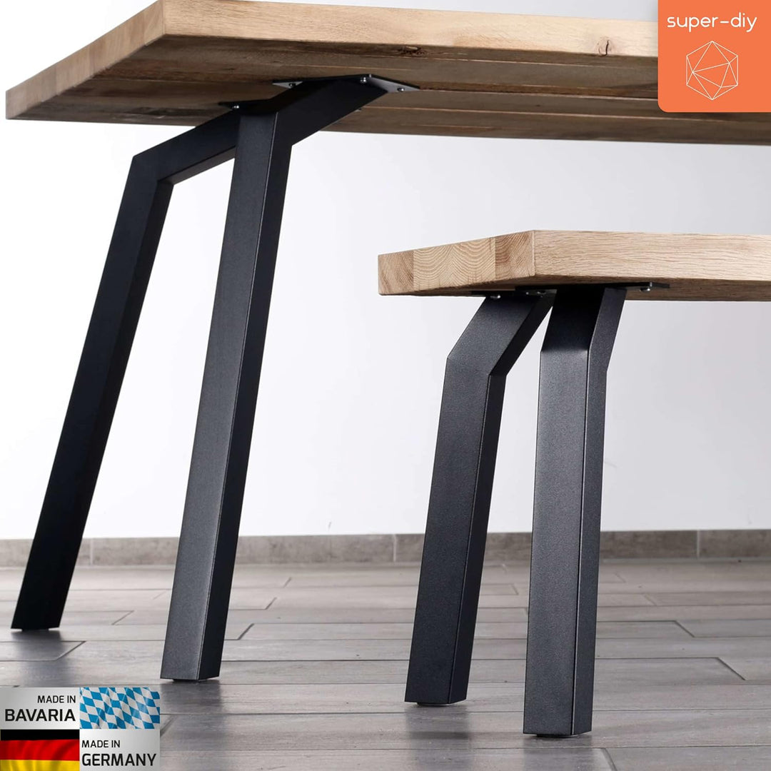 Design-Tischbeine | Esstisch | Gartentisch Bürotisch geeignet für Innen- und Aussenbereich | Set Tis