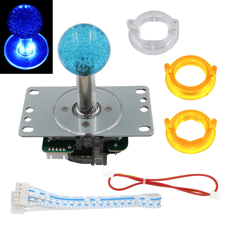 Arcade LED Joystick SANWA Style Fight Game Joystick LED Stick Retro Joy Circular Octagonal Limiter f