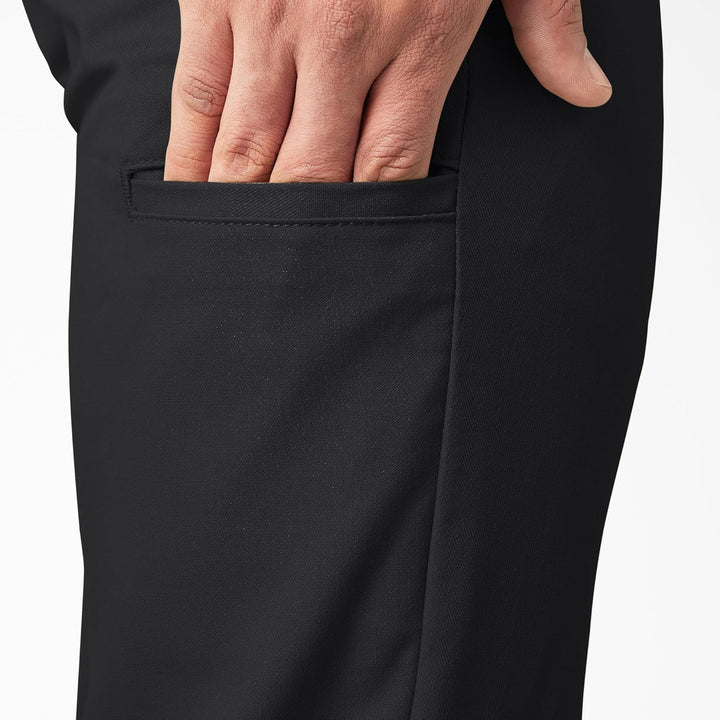 Dickies Herren Slim Taper Flex Twill Arbeitshose 32W / 30L Schwarz, 32W / 30L Schwarz
