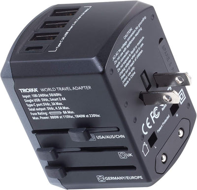 TROIKA Design Werkstatt Reiseadapter-Set TROIKA World TRAVEL Adapter