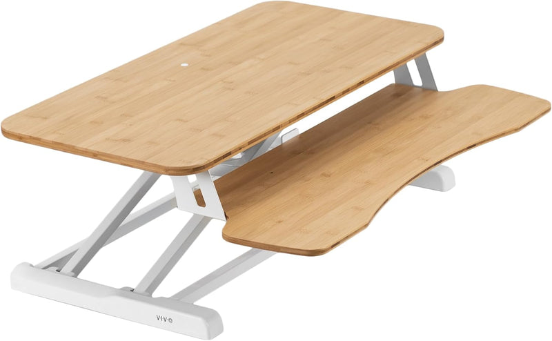 VIVO 81,3 cm (32 Zoll) Schreibtischkonverter, K-Serie, höhenverstellbare Sitz-zu-Steherhöhung, Dual-