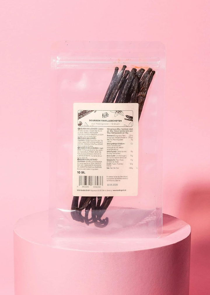 KoRo - Bourbon Vanilleschoten 35 g - 100 % echte Bourbon Vanille aus Madagaskar besonders Lecker zum
