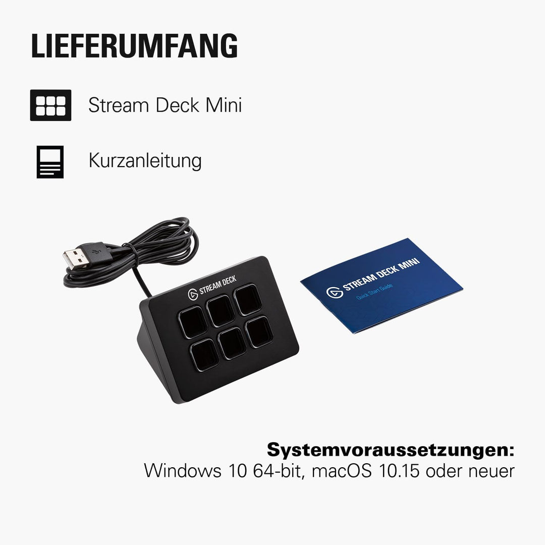 Elgato Stream Deck Mini – Kontrolliere Zoom, Teams, PowerPoint, MS Office etc.,mehr Produktivität mi