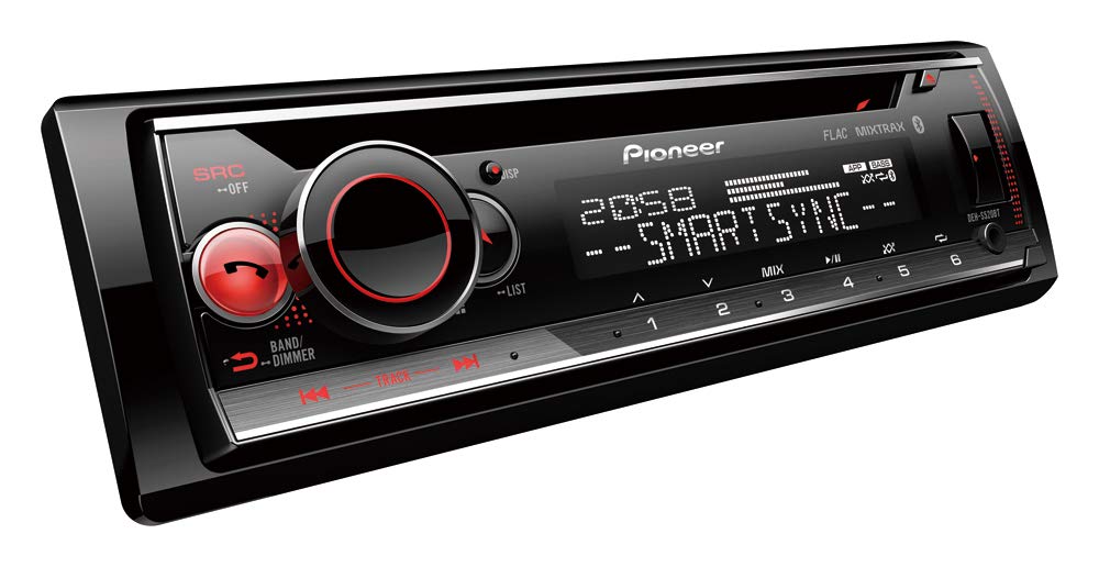Pioneer DEH-S520BT , 1DIN Autoradio , CD-Tuner mit RDS , Bluetooth , MP3 , USB und AUX-Eingang , RGB
