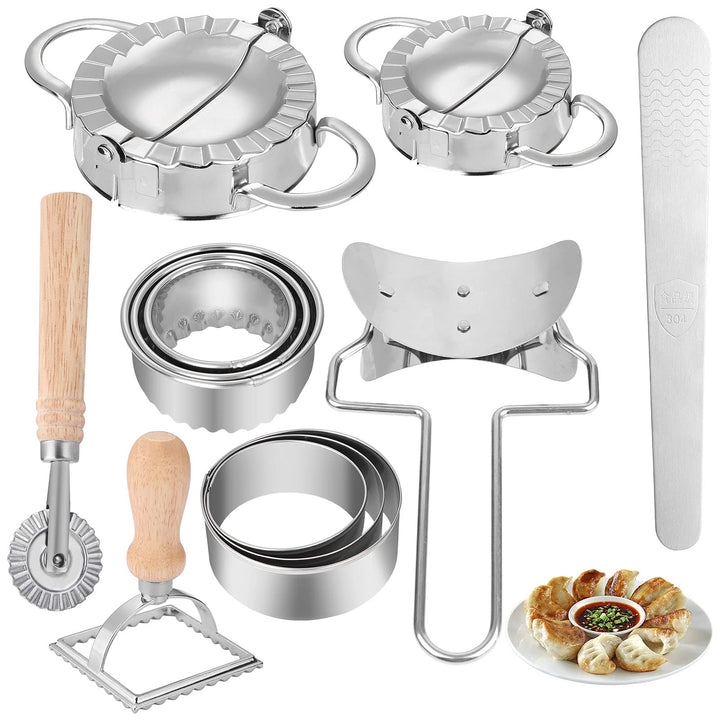 12pcs Ravioli Former,Edelstahl Ravioli Dumpling Maker,Eckige Ravioli-Stempel Former Ravioli Ausstech