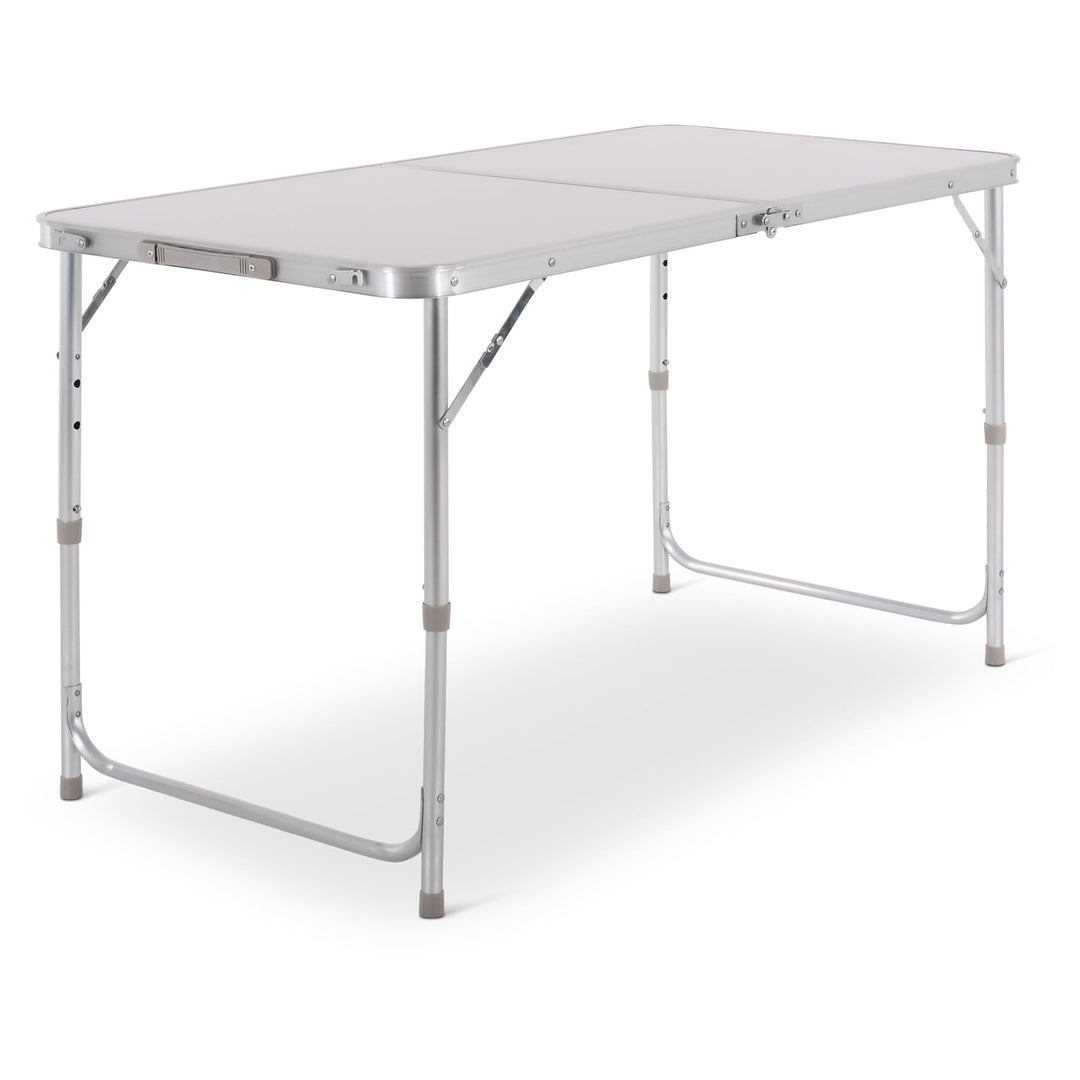 Raburg Campingtisch klappbar, Klapptisch 3-Fach höhenverstellbar, Falttisch 120 x 60 cm, Koffertisch