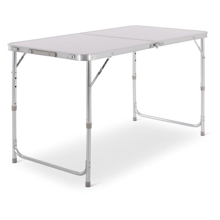 Raburg Campingtisch klappbar, Klapptisch 3-Fach höhenverstellbar, Falttisch 120 x 60 cm, Koffertisch