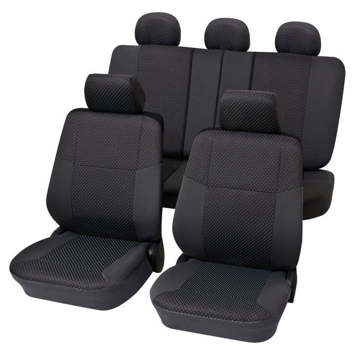 PETEX Sitzbezugset Universal Eco Class Malta grau 15-teilig Grösse SAB 2 Vario Plus
