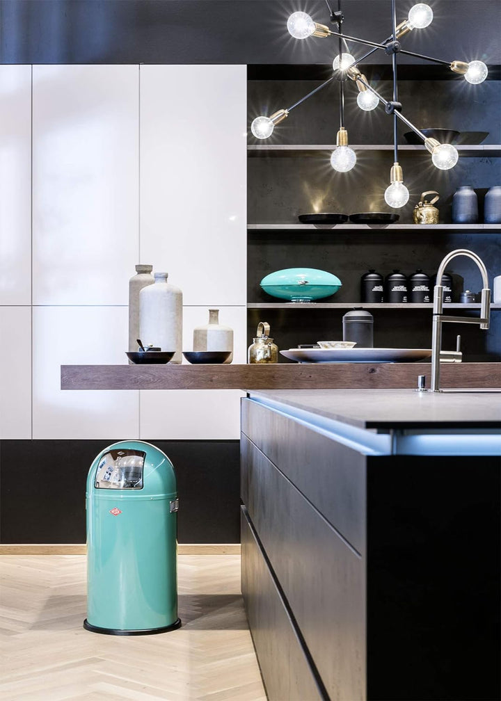 WESCO Pushboy, Mint Küchen-Abfalleimer, Metall, 40 x 76.5 x 40 cm, Mint