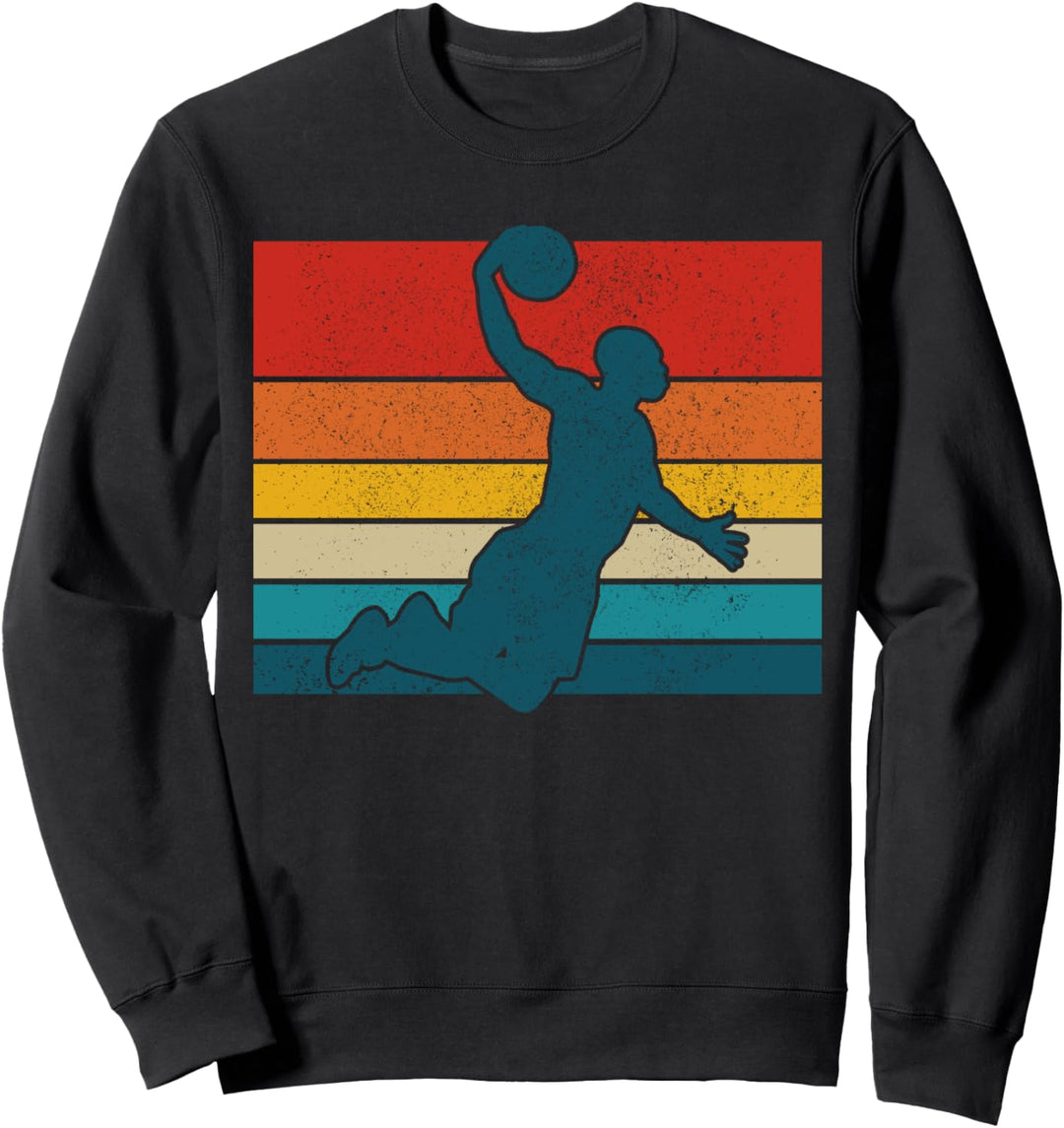 Basketball Vintage Basketballspieler Geschenk Sweatshirt