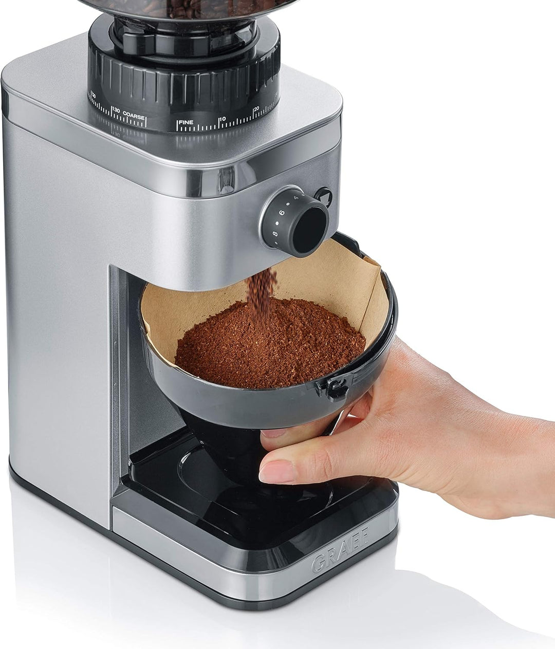 GRAEF Kaffeemühle, silber